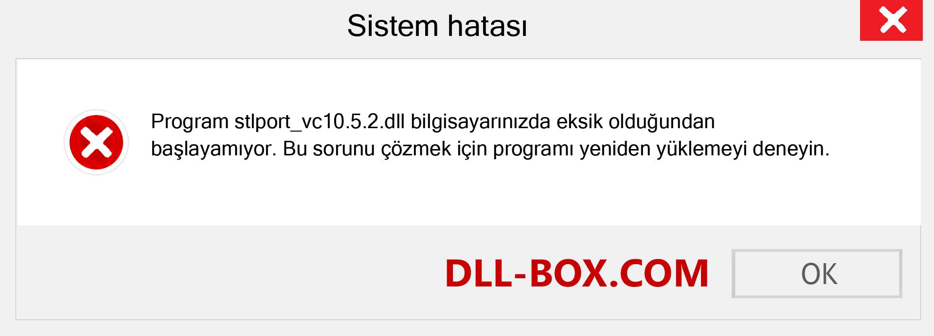 stlport_vc10.5.2.dll dosyası eksik mi? Windows 7, 8, 10 için İndirin - Windows'ta stlport_vc10.5.2 dll Eksik Hatasını Düzeltin, fotoğraflar, resimler